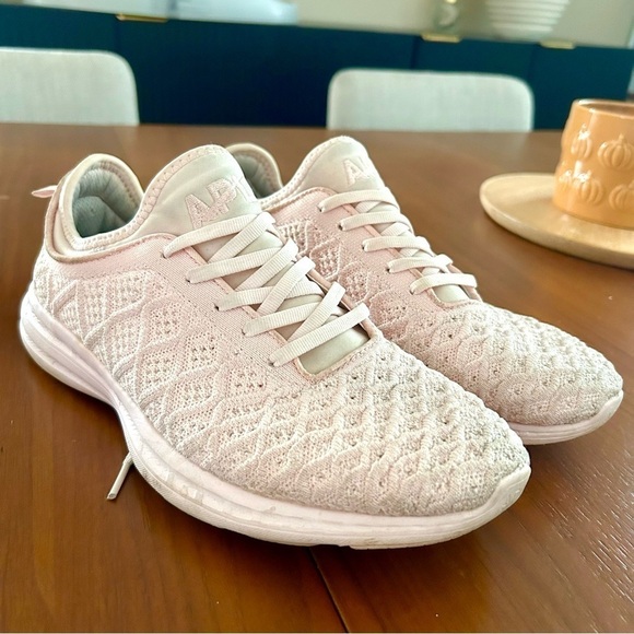 APL Women\'s TechLoom Phantom Running Sneakers - Bleached Pink, Size 10